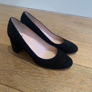 Kate Spade Black Glitter Heels